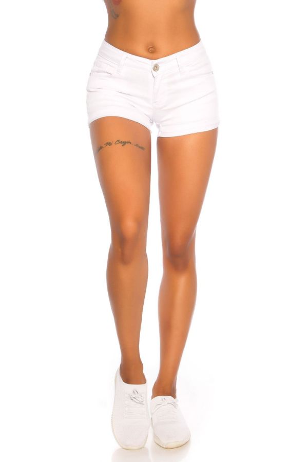 Shorts Jean Sexy Five Pockets White ISDMS20265