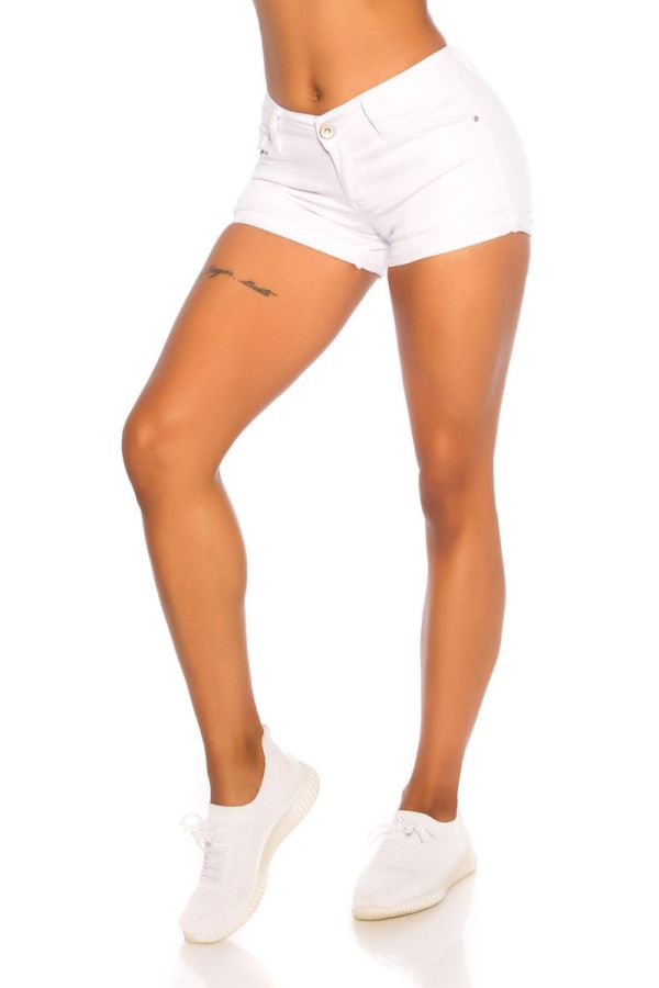Shorts Jean Sexy Five Pockets White ISDMS20265