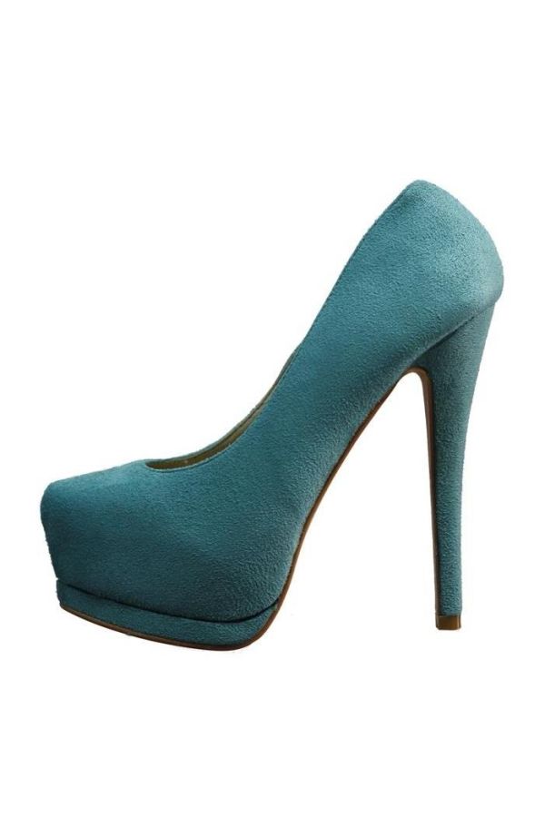 SP615 PUMP SUEDE TURQUOISE 