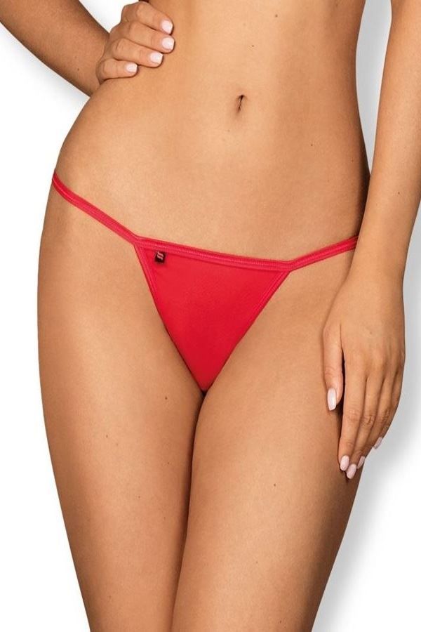 THONG CORD BRIEF BOW RED DRED221917