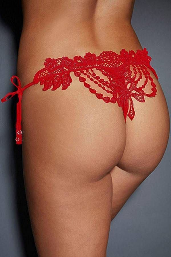 String Slip Embroidery Lace Red GTOP5101I3I