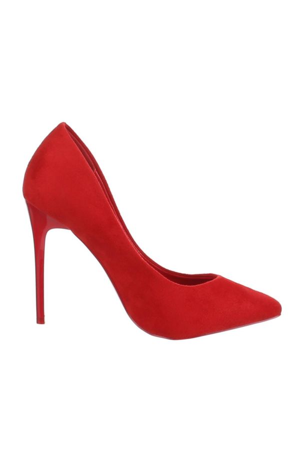 SW501513 PUMP POINTED SUEDE RED