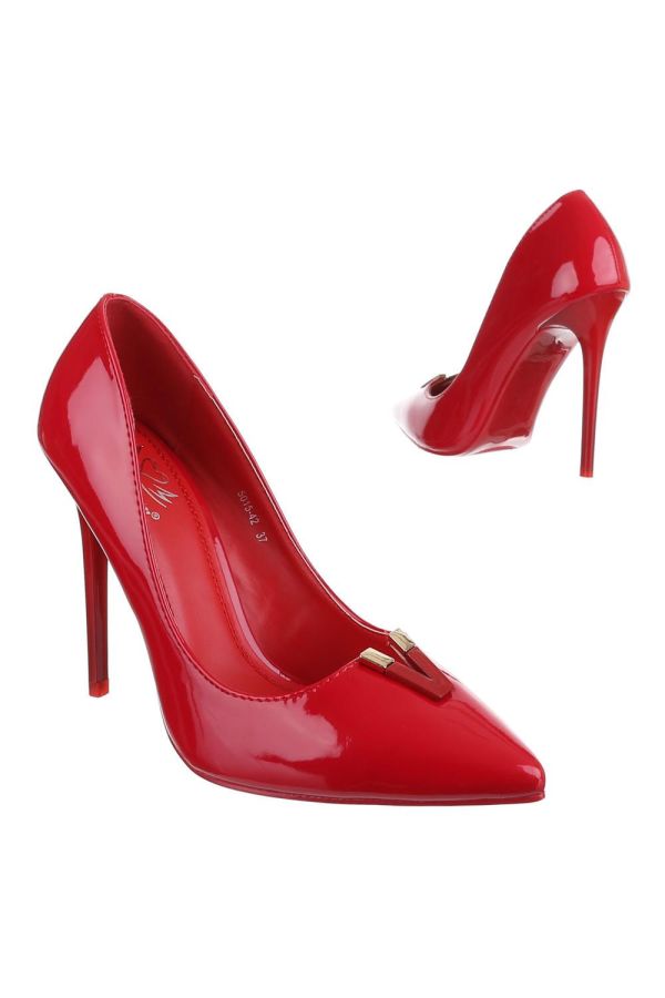 SW501542 PUMP POINTED PATENT RED