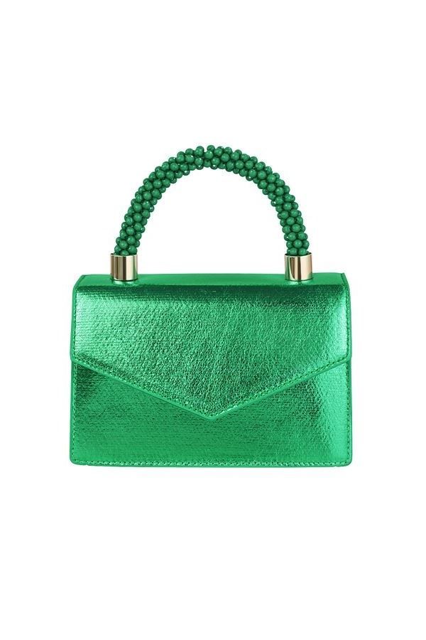 Bag Envelope Candy Handle Metallic Green
