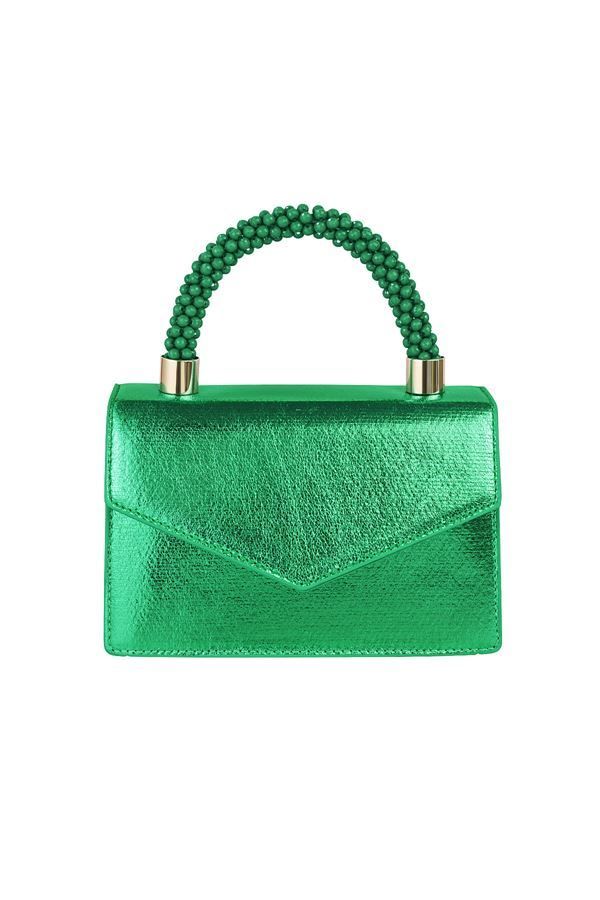 Bag Envelope Candy Handle Metallic Green